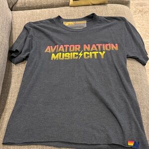 Aviator Nation Music City Raw Edge Tee